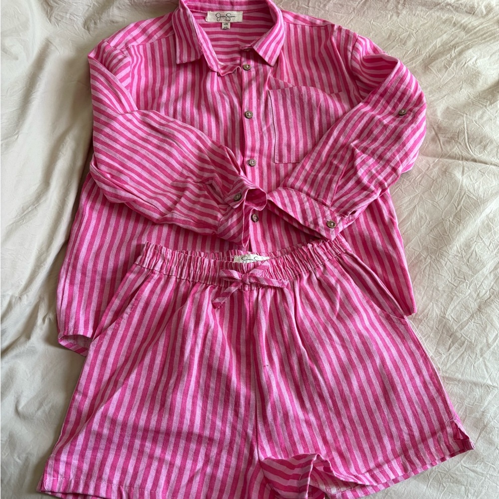 Set Jessica Simpson Pink Striped - Picture 2 of 4